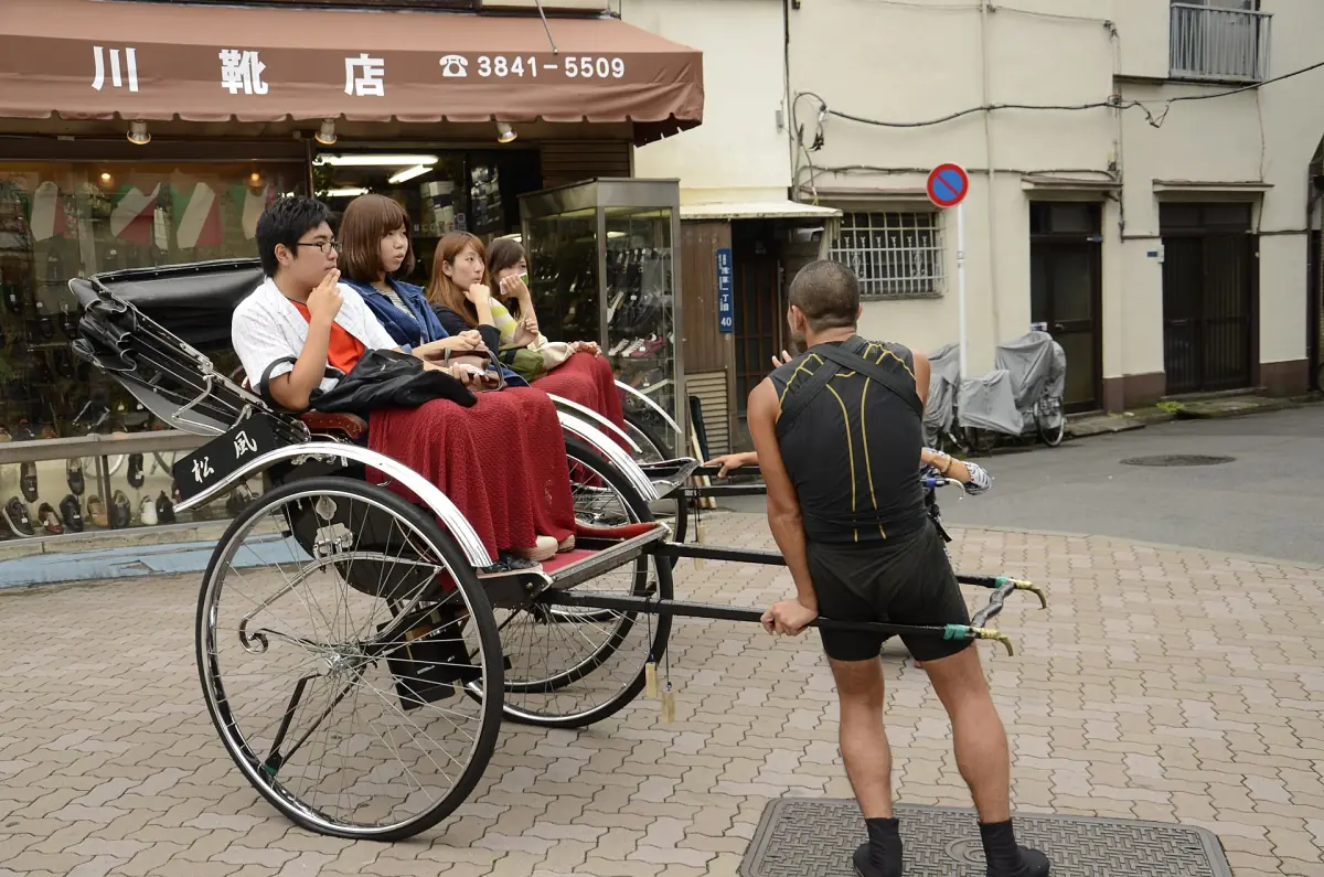 A rickshaw in Asakusa